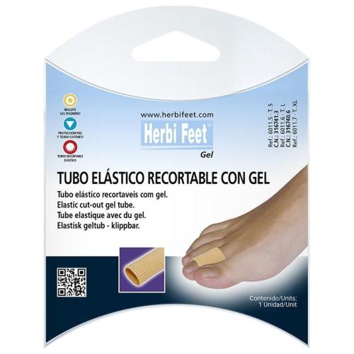 Herbi Feet Elastic Cuttable Gel Tube Ελαστικός Σωλήνας Δακτύλου με Gel 1 Τεμάχιο - Large